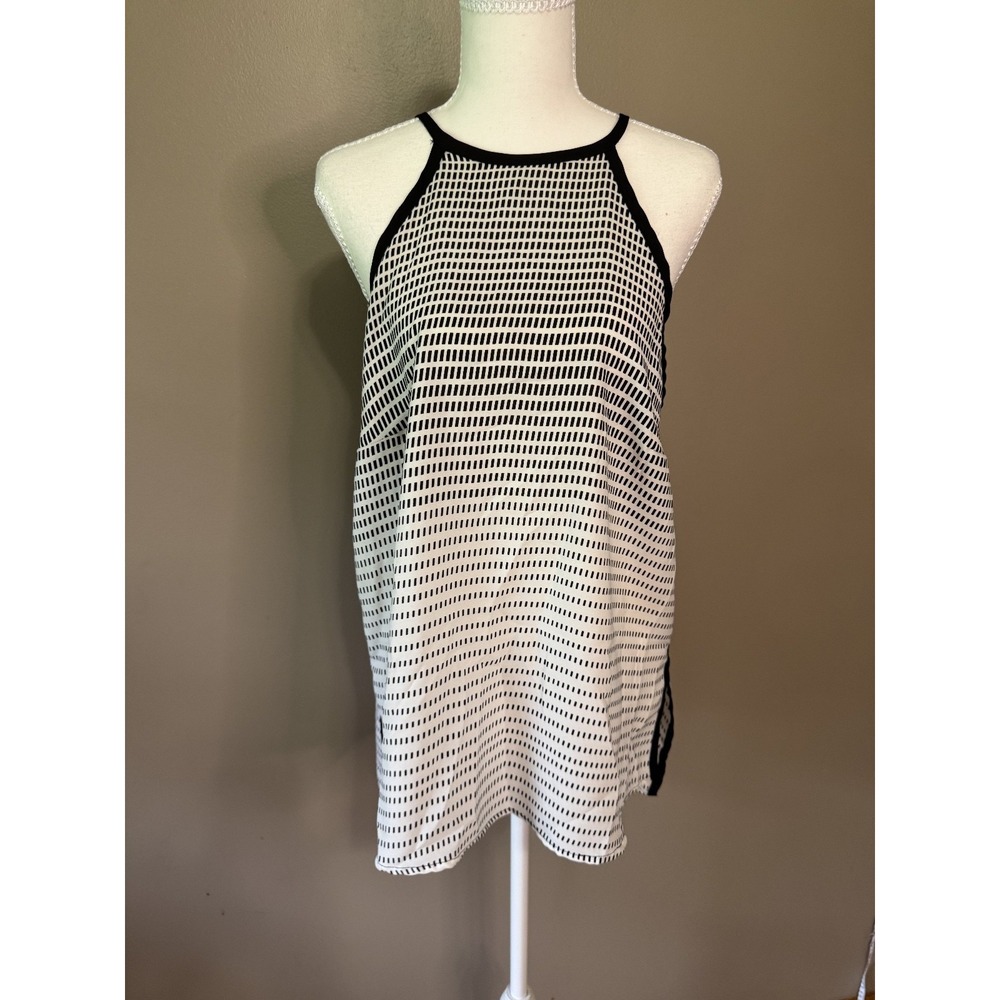 Women's Truth NYC Black and White Tunic Blouse Size M